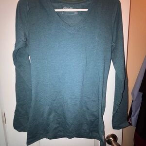 Eddie Bauer Women's Teal Long Sleeve Top